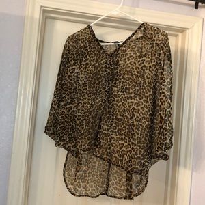 Sheet Cheetah Print Cover Up